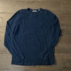 Buck Mason Indigo Long Sleeve Tee